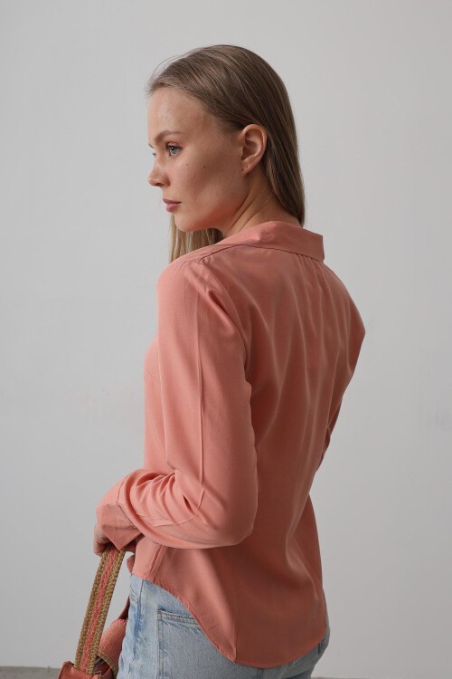 Somon Slim Fit Uzun Kol Basic Gömlek