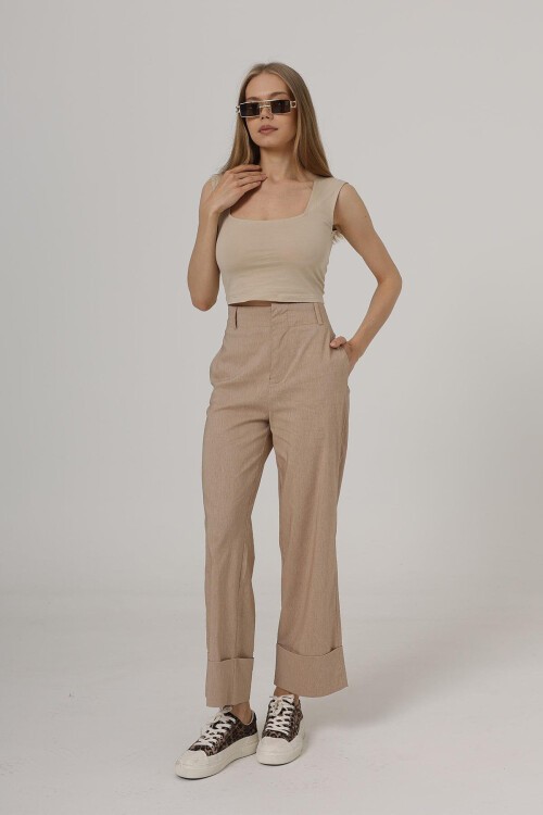 Taş Çift Cepli Duble Paça Pantolon