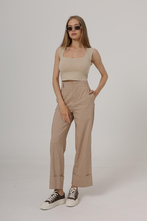 Taş Çift Cepli Duble Paça Pantolon