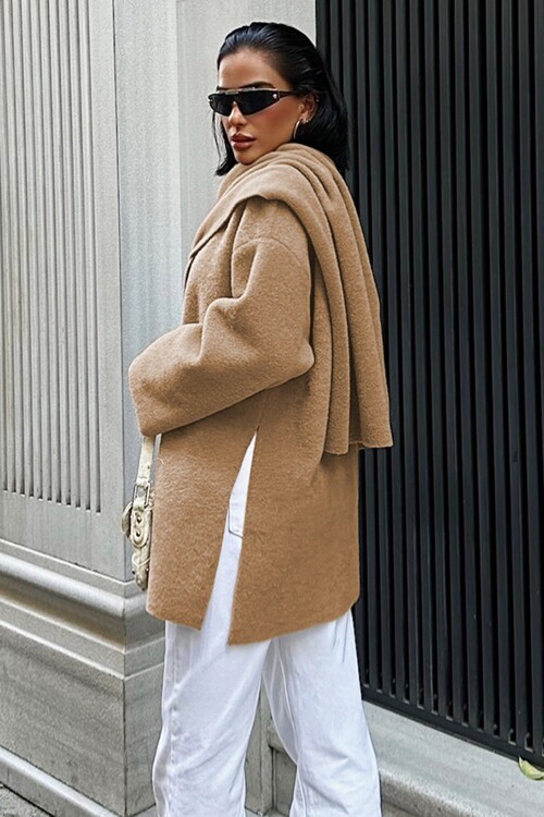 Vizon Yün Karışımlı Ceket