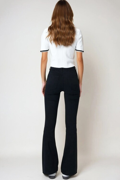 5 Cepli İspanyol Paça Jean