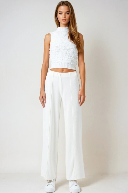 Beli Lastikli Cepsiz Palazzo Pantolon