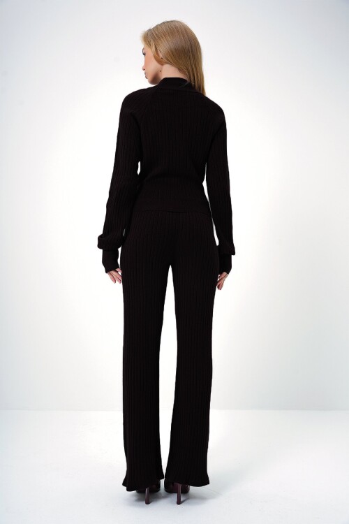 Parmak Detaylı Triko Alt Üst Takım