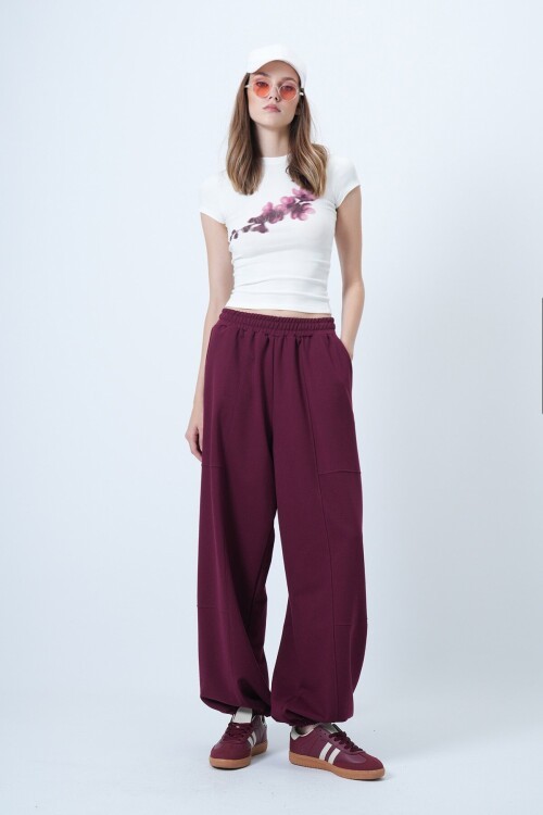 Çift Cepli Dikiş Detaylı Jogger Pantolon