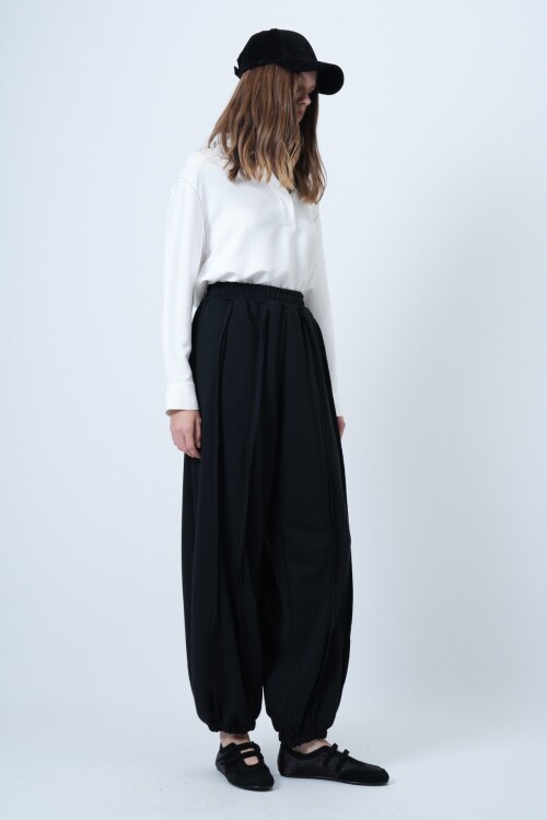 Dikiş Detaylı Paçası Lastikli Jogger Pantolon