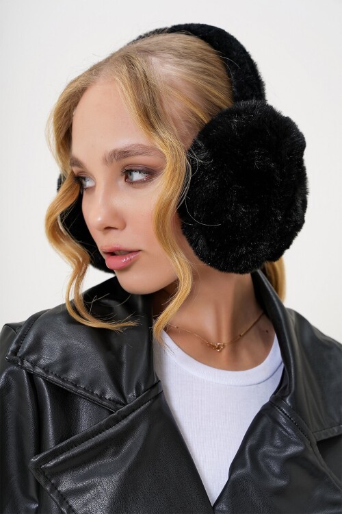 Katlanabilir Tasarımlı Suni Kürük Kulaklık