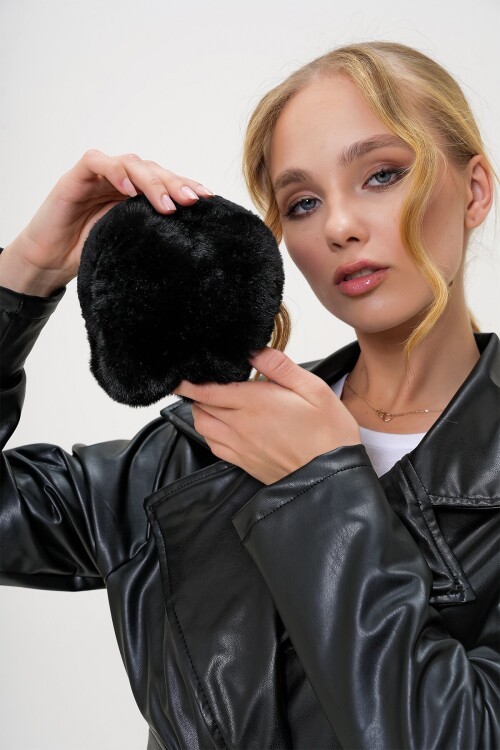 Katlanabilir Tasarımlı Suni Kürük Kulaklık