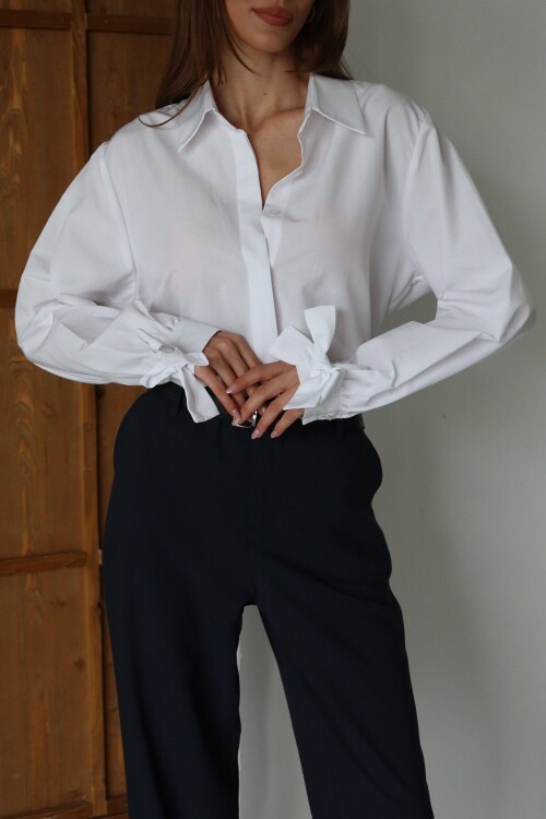 Kurdale Detaylı Oversize Gömlek