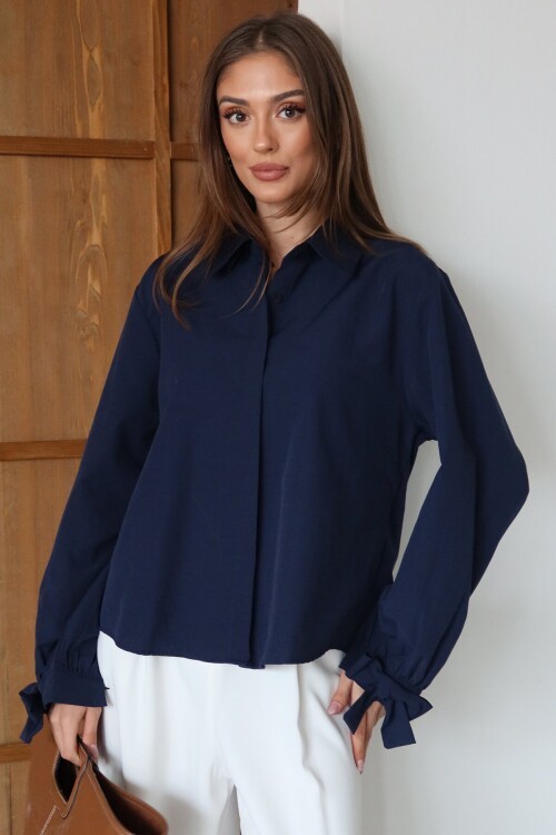 Kurdale Detaylı Oversize Gömlek