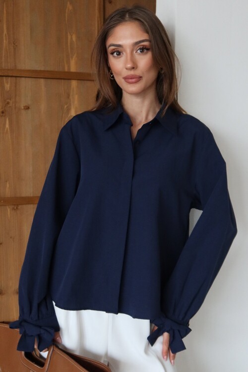 Kurdale Detaylı Oversize Gömlek