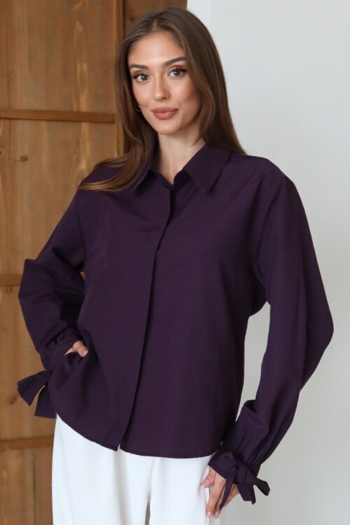 Kurdale Detaylı Oversize Gömlek