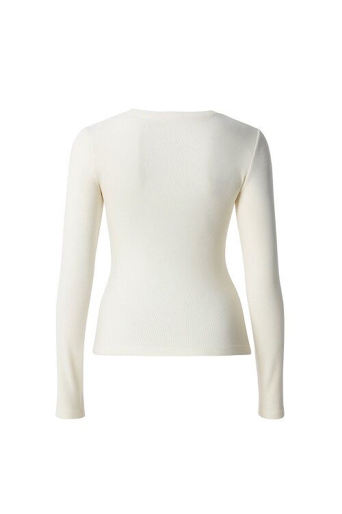 Parmak Detaylı Bisiklet Yaka Basic Bluz