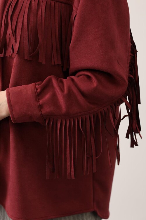 Püskül Detaylı Çıtçıt Kapamalı Gömlek