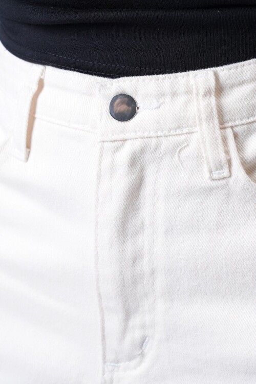 5 Cepli Yüksek Bel Palazzo Jean