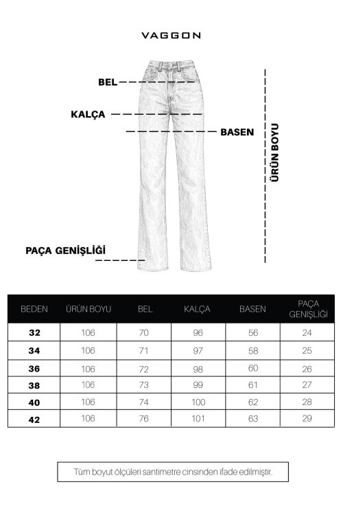 Açık Mavi 5 Cepli Paçası Püsküllü Bol Paça Jean