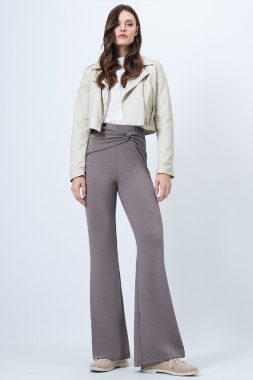 Beli Düğüm Detaylı Modal Pantolon