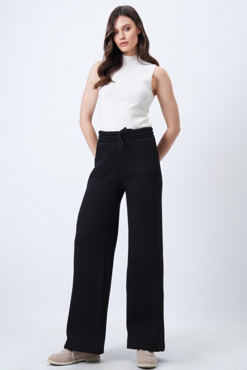 Beli Lastikli Çift Cepli 3 İplik Eşofman Altı