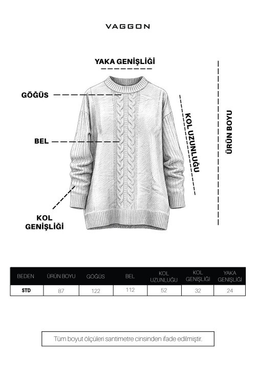 Antrasit Bisiklet Yaka Triko Kazak