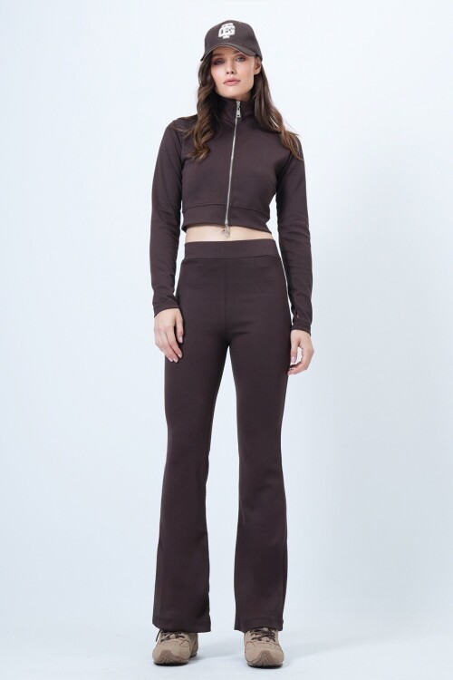 Çift Fermuarlı Ceket İspanyol Paça Takım