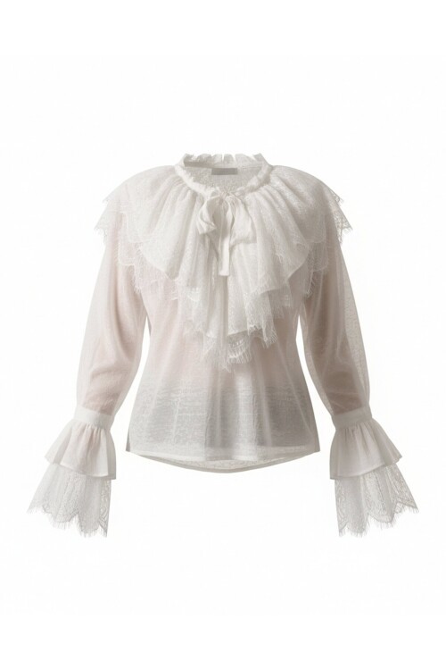 Dantelli Fransız Bluz