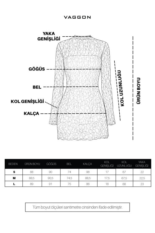 Dantelli Mini Elbise