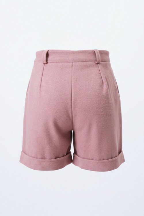 Duble Paça Çift Cepli Kışlık Kaşe Şort