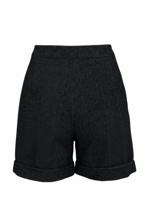 Duble Paça Çift Cepli Kışlık Kaşe Şort