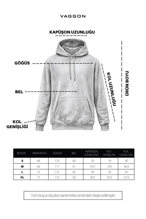 Siyah Kapüşonlu Sweatshırt