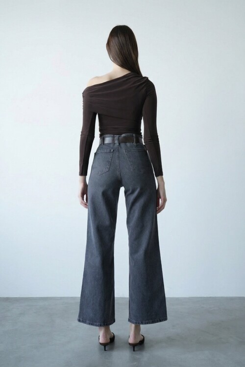 Antrasit Kemerli Palazo Jean