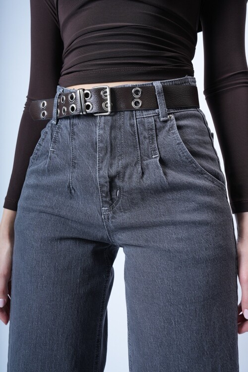 Antrasit Kemerli Palazo Jean