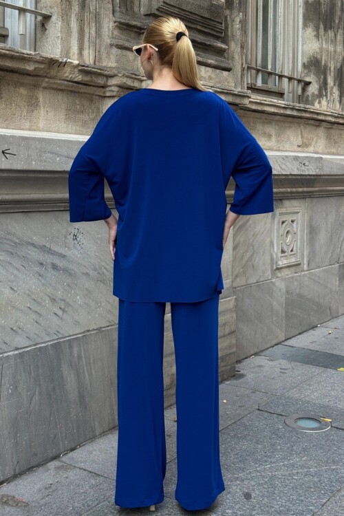 Oversize Salaş Kesim Sweat Ve Çift Cepli Pantolon Takım