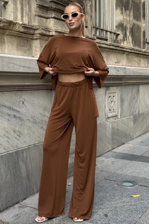 Oversize Salaş Kesim Sweat Ve Çift Cepli Pantolon Takım