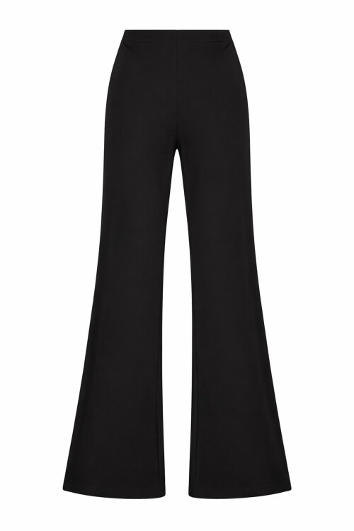 Siyah Likralı Modal Pantolon