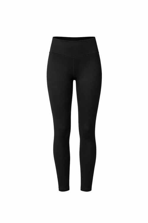 Siyah Ribanalı Toparlayıcı Tayt