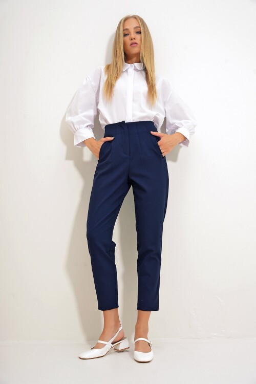 Yüksek Bel Havuç Pantolon