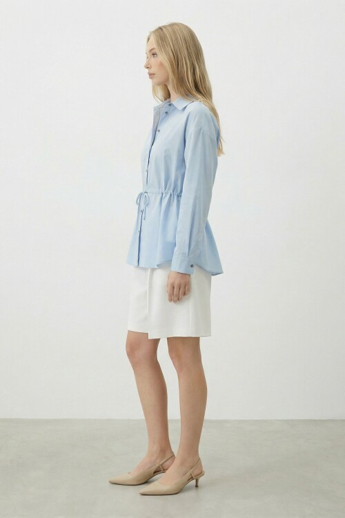 Belden Bağlamalı Gömlek