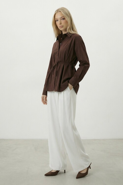 Belden Bağlamalı Gömlek