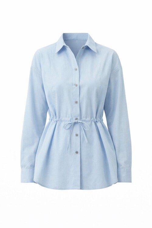Belden Bağlamalı Gömlek
