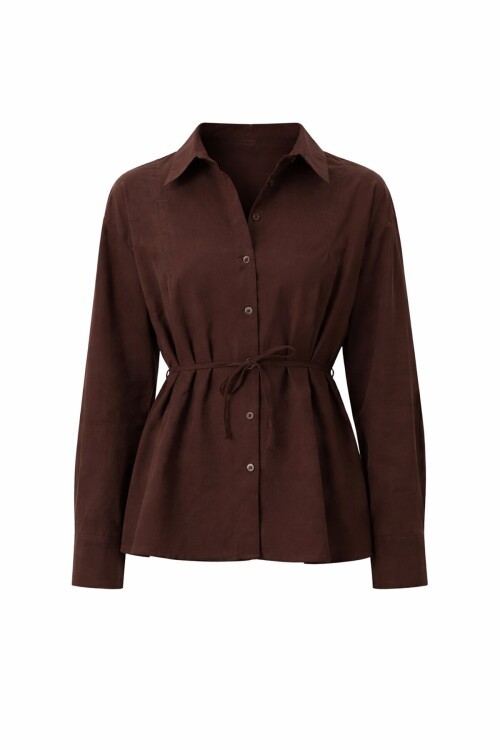 Belden Bağlamalı Gömlek