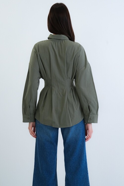 Büzgü Detaylı Gömlek