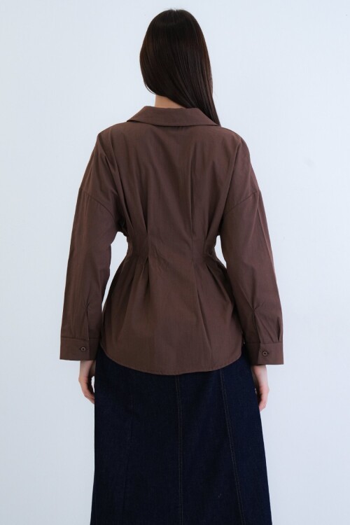 Büzgü Detaylı Gömlek