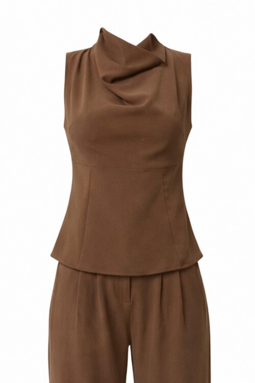 Degaje Yaka Kolsuz Bluz