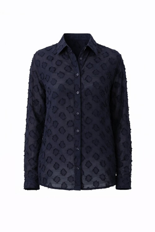 Dokulu Oversize Gömlek