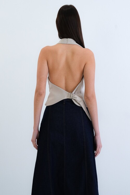 Düğme Kapamalı Klasik Yelek