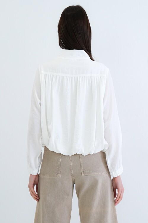 Hakim Yaka Balon Kol Bluz