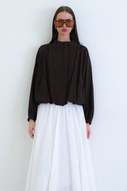 Hakim Yaka Balon Kol Bluz