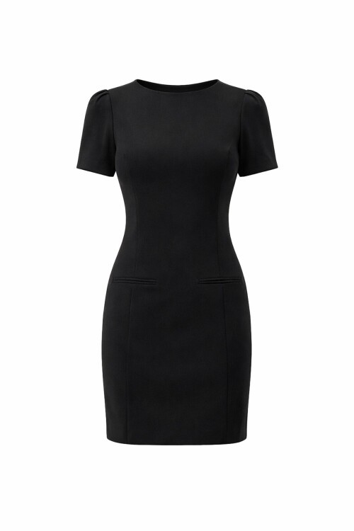 Kısa Kollu Mini Elbise