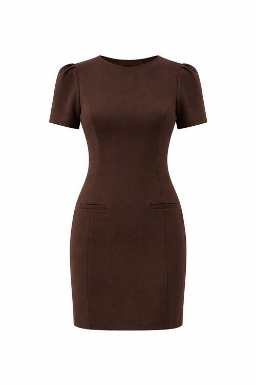 Kısa Kollu Mini Elbise