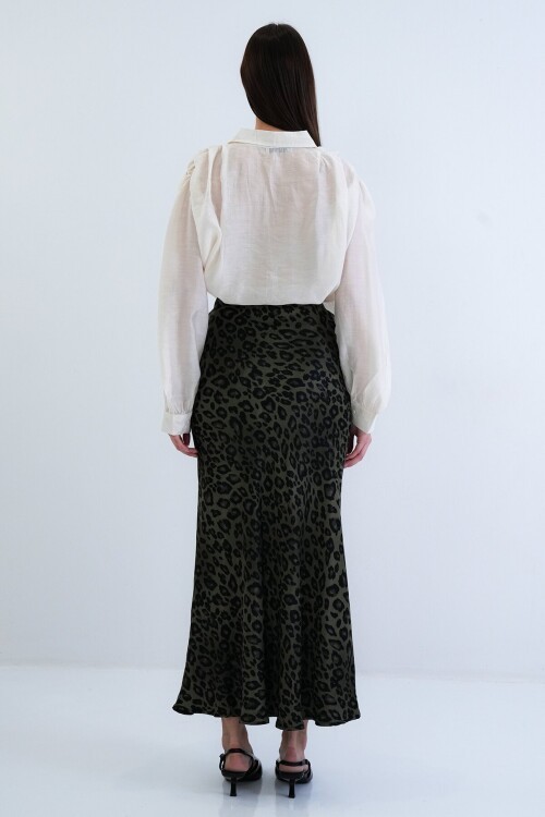 Leopar Desenli Maxi Etek
