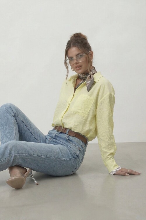 Tek Cepli Dokulu Gömlek